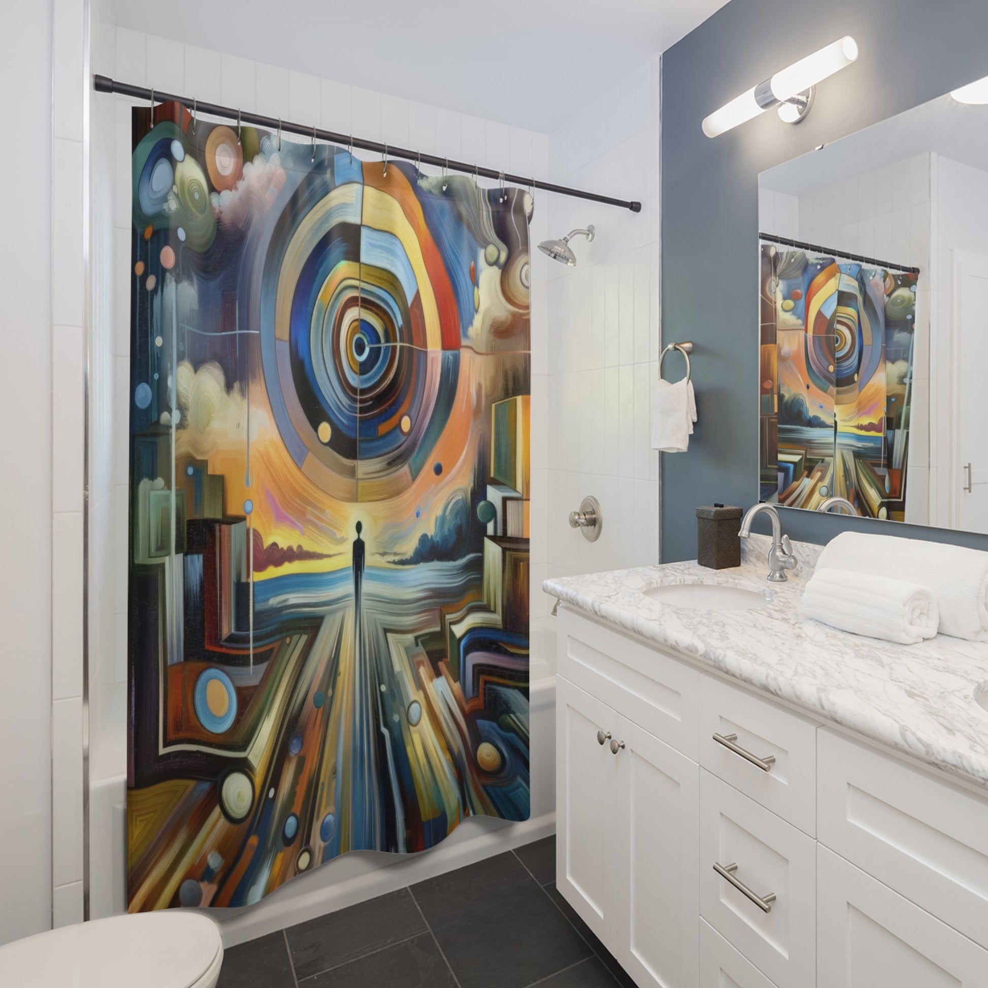 Self Insight Harmony Shower Curtains - ATUH.ART