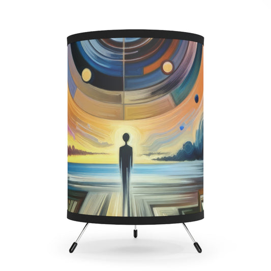 Self Insight Harmony Tripod Lamp with High-Res Printed Shade, US\CA plug - ATUH.ART