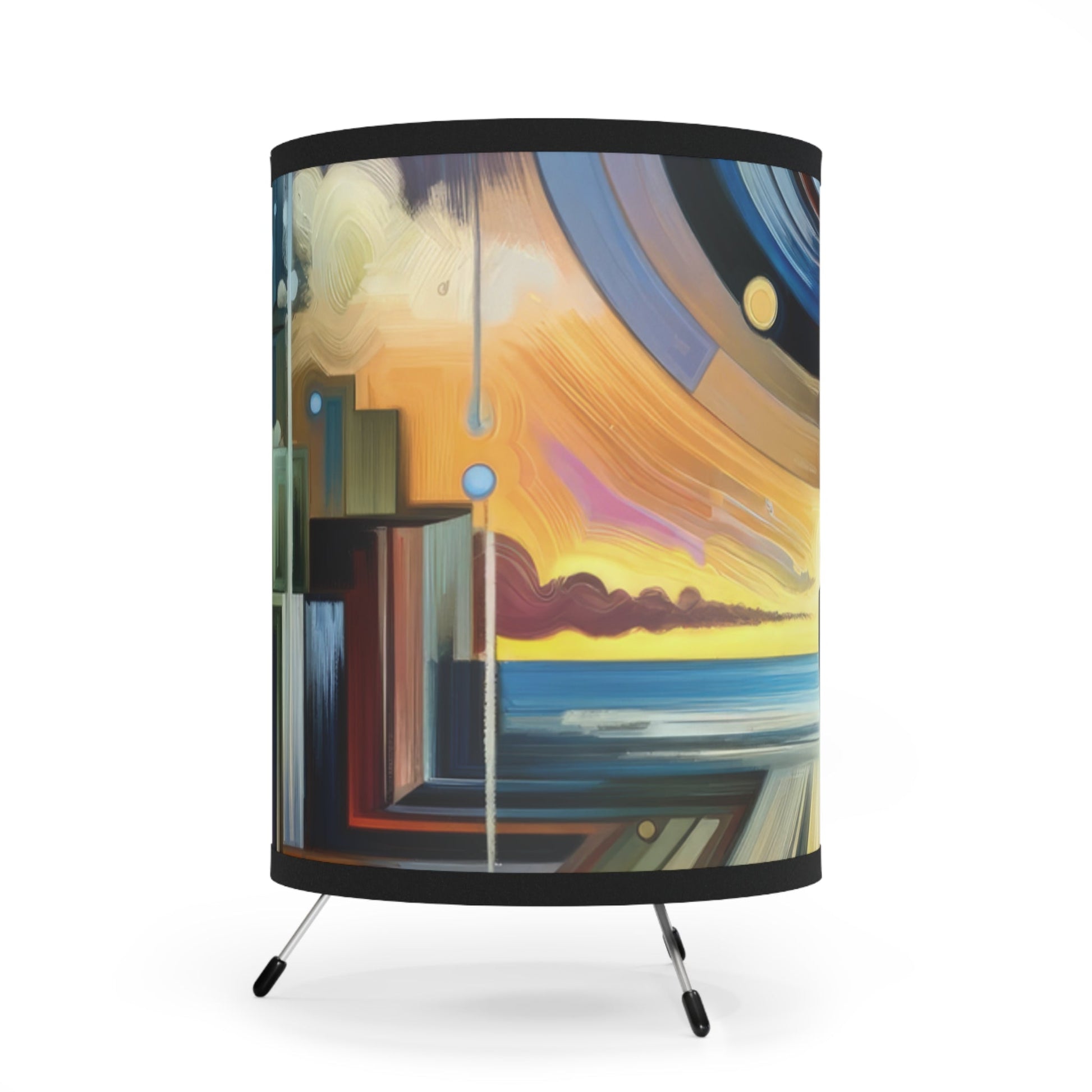 Self Insight Harmony Tripod Lamp with High-Res Printed Shade, US\CA plug - ATUH.ART