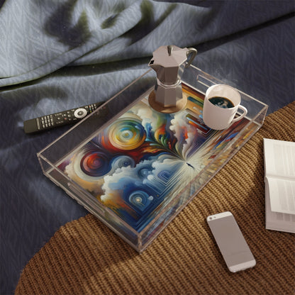 Sensory Thought Awakening Acrylic Serving Tray - ATUH.ART