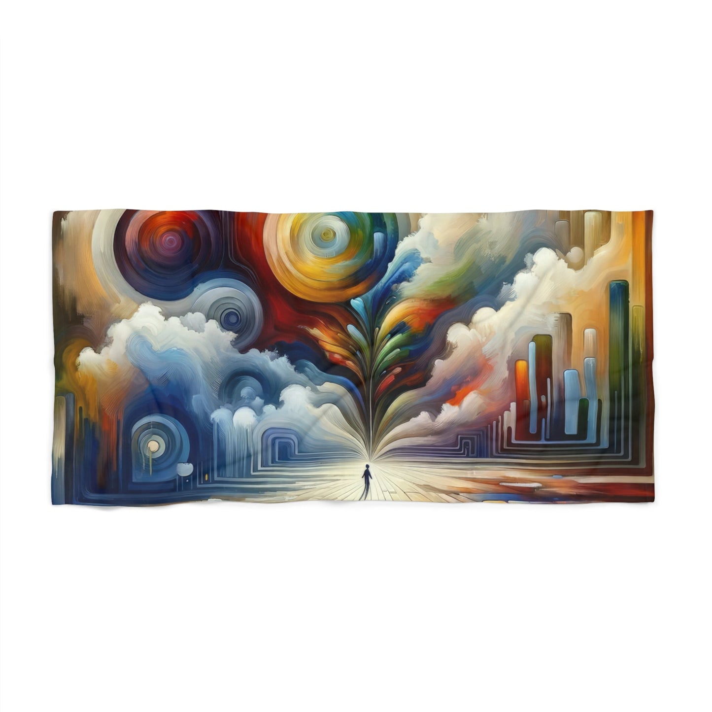 Sensory Thought Awakening Beach Towel - ATUH.ART