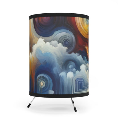 Sensory Thought Awakening Tripod Lamp with High-Res Printed Shade, US\CA plug - ATUH.ART