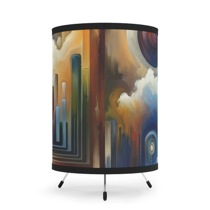 Sensory Thought Awakening Tripod Lamp with High-Res Printed Shade, US\CA plug - ATUH.ART