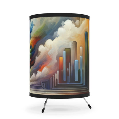 Sensory Thought Awakening Tripod Lamp with High-Res Printed Shade, US\CA plug - ATUH.ART