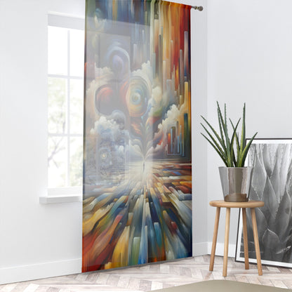 Sensory Thought Awakening Window Curtain - ATUH.ART
