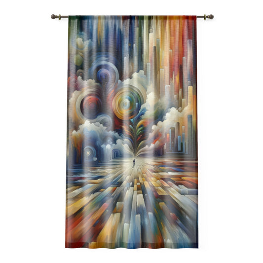 Sensory Thought Awakening Window Curtain - ATUH.ART