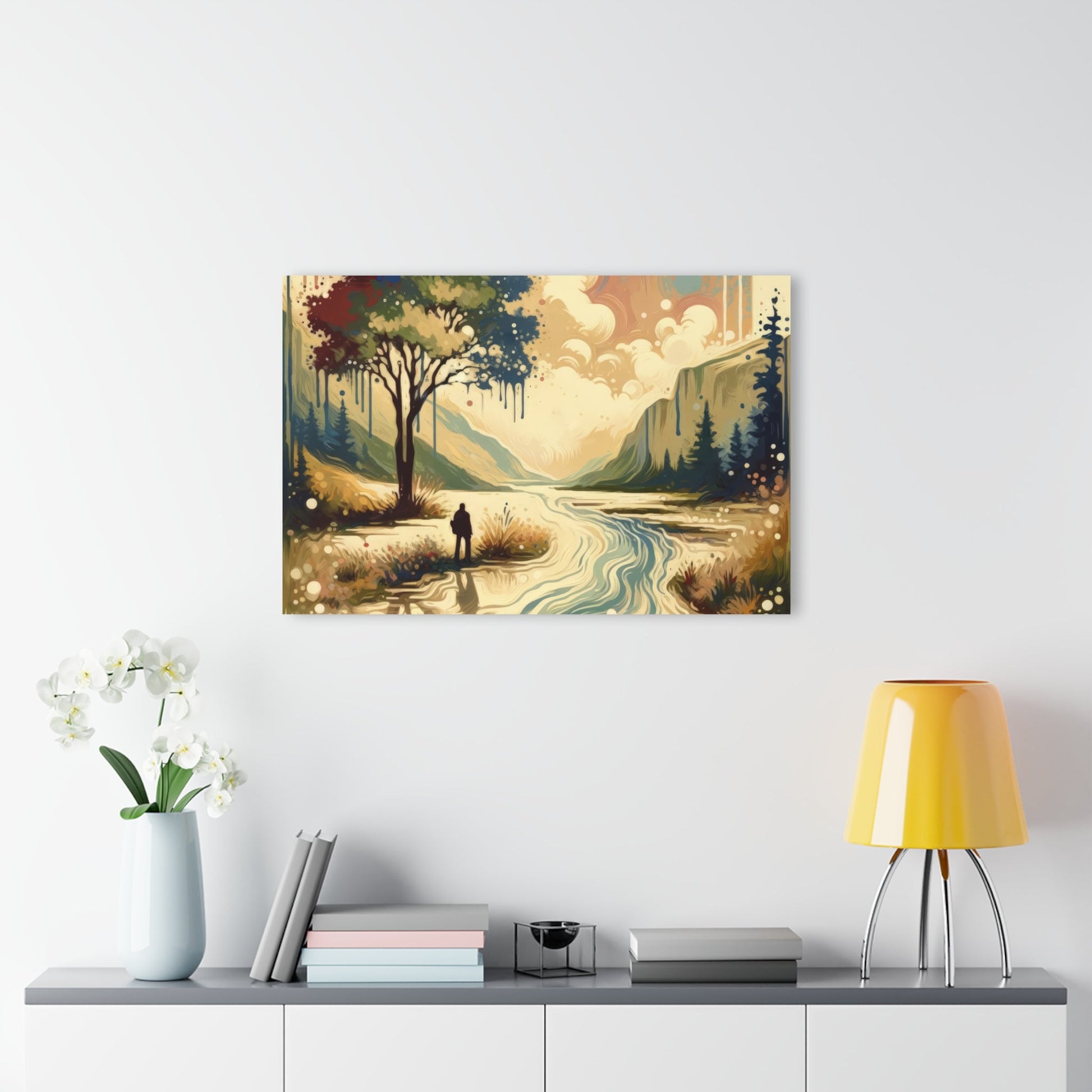 Serene Stream Sojourn Acrylic Prints (French Cleat Hanging) - ATUH.ART