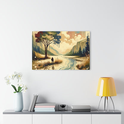 Serene Stream Sojourn Acrylic Prints (French Cleat Hanging) - ATUH.ART
