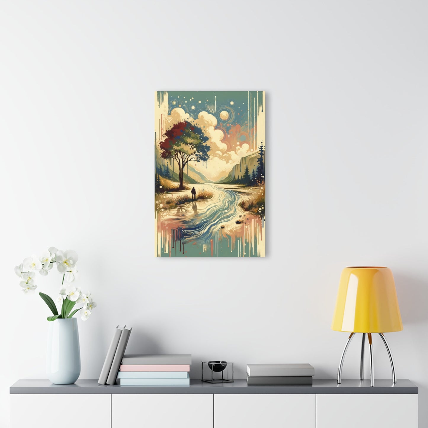 Serene Stream Sojourn Acrylic Prints (French Cleat Hanging) - ATUH.ART