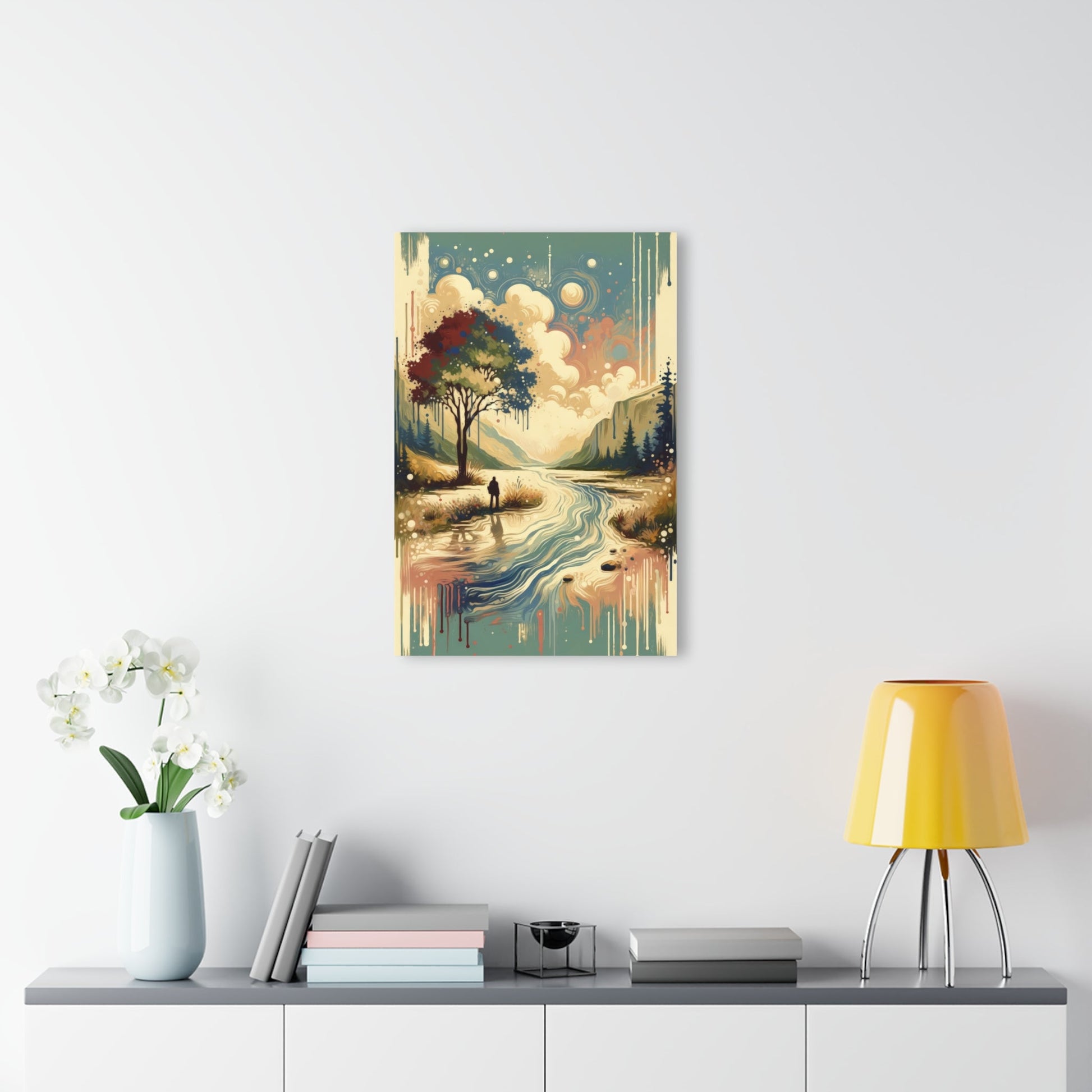 Serene Stream Sojourn Acrylic Prints (French Cleat Hanging) - ATUH.ART