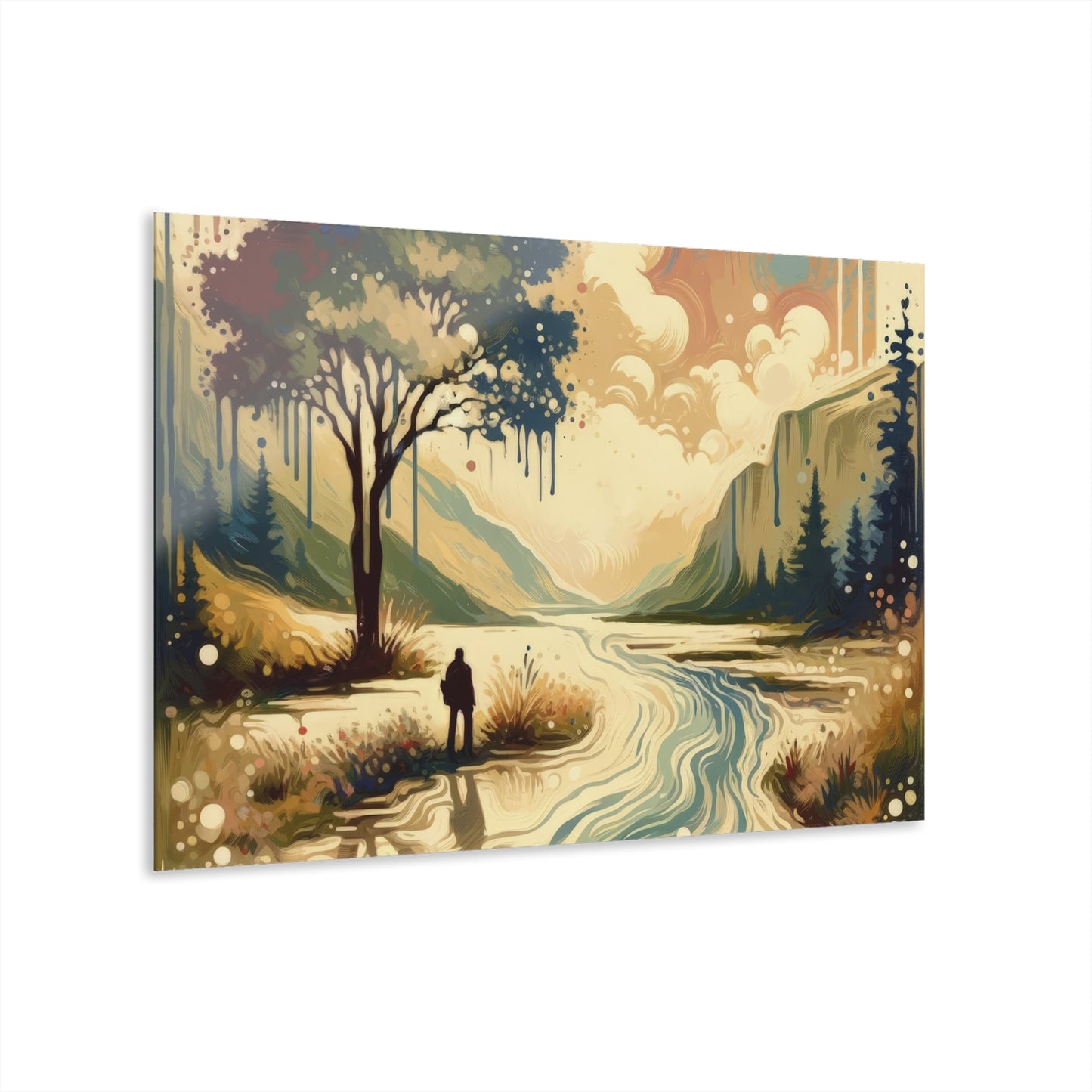 Serene Stream Sojourn Acrylic Prints (French Cleat Hanging) - ATUH.ART