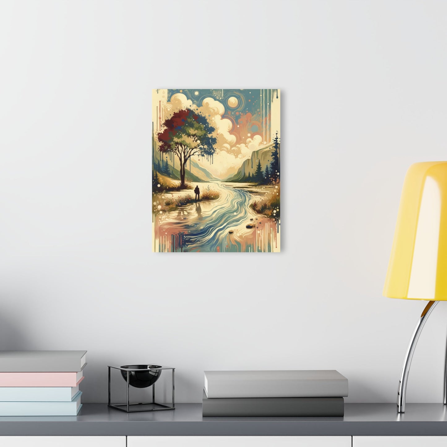 Serene Stream Sojourn Acrylic Prints (French Cleat Hanging) - ATUH.ART