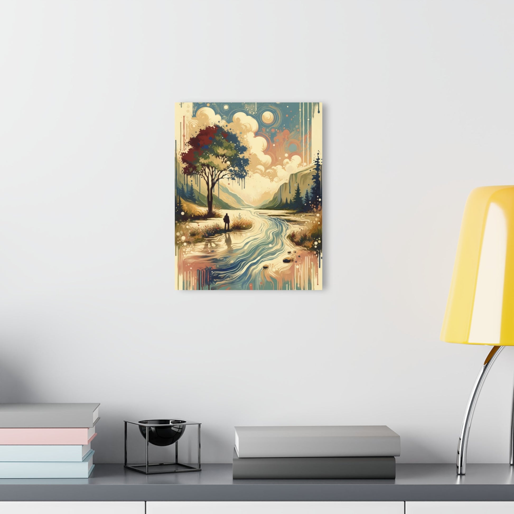 Serene Stream Sojourn Acrylic Prints (French Cleat Hanging) - ATUH.ART