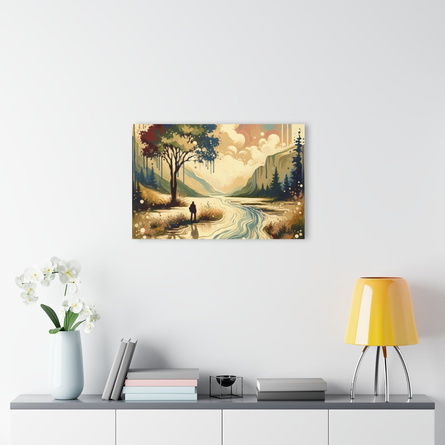 Serene Stream Sojourn Acrylic Prints (French Cleat Hanging) - ATUH.ART