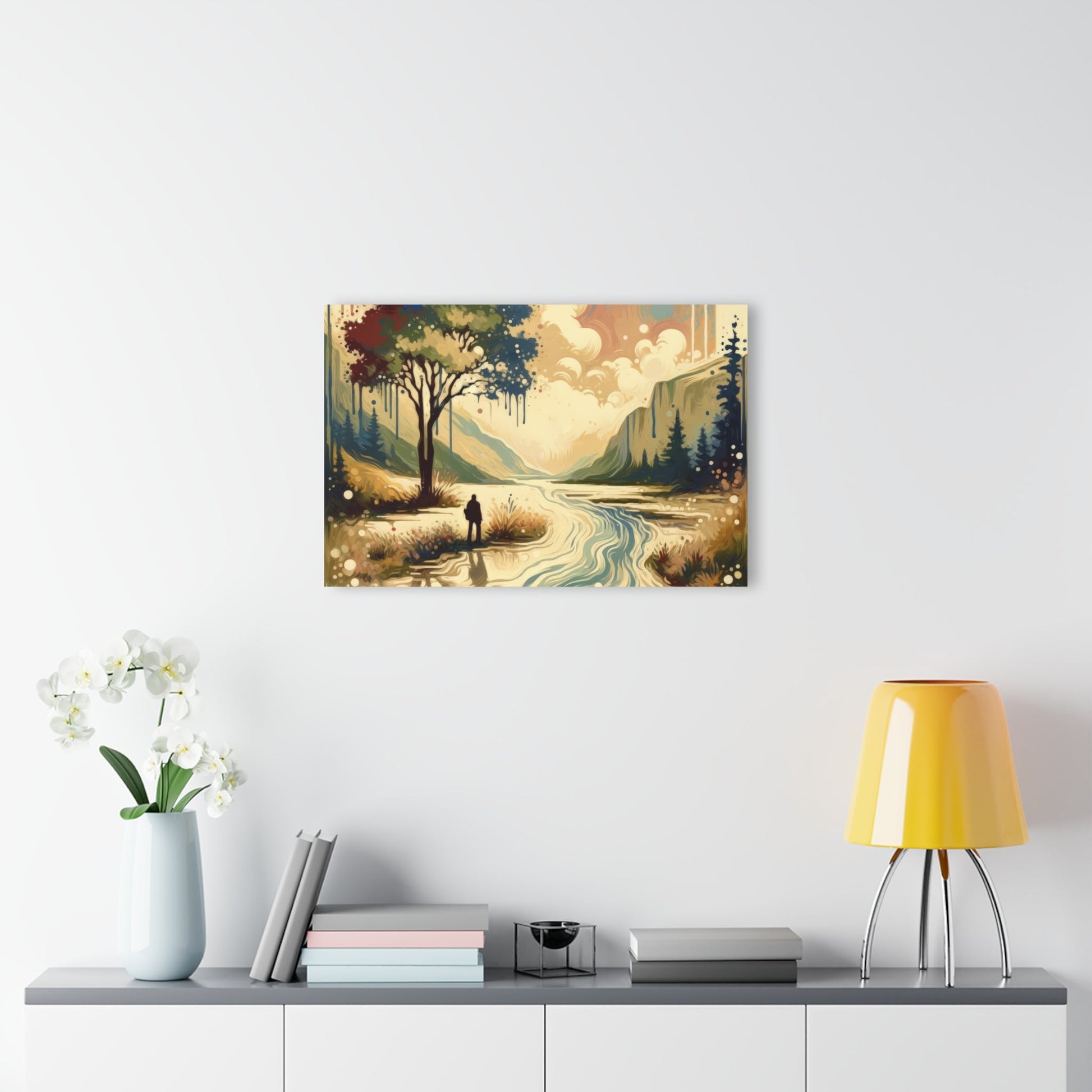 Serene Stream Sojourn Acrylic Prints (French Cleat Hanging) - ATUH.ART