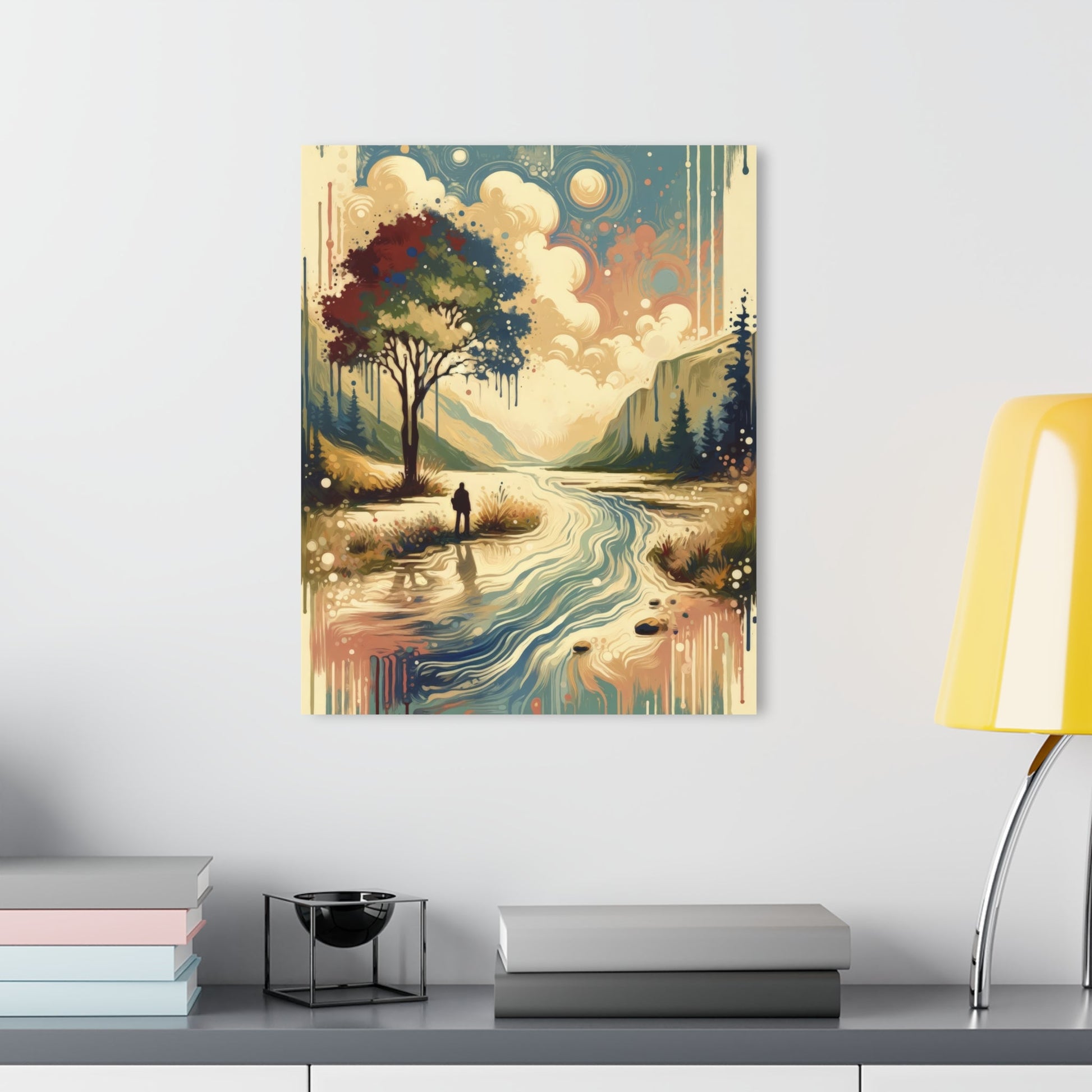 Serene Stream Sojourn Acrylic Prints (French Cleat Hanging) - ATUH.ART