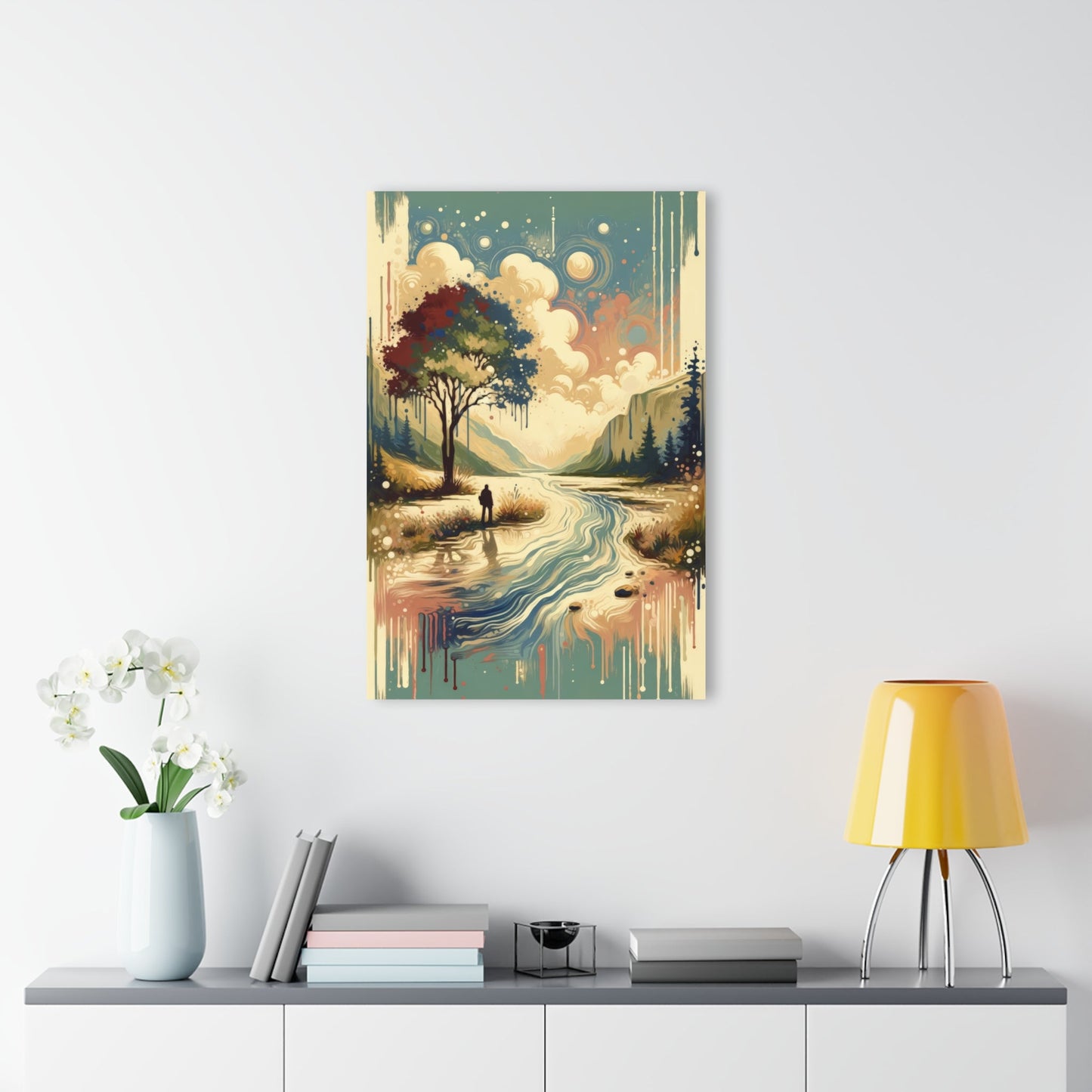 Serene Stream Sojourn Acrylic Prints (French Cleat Hanging) - ATUH.ART