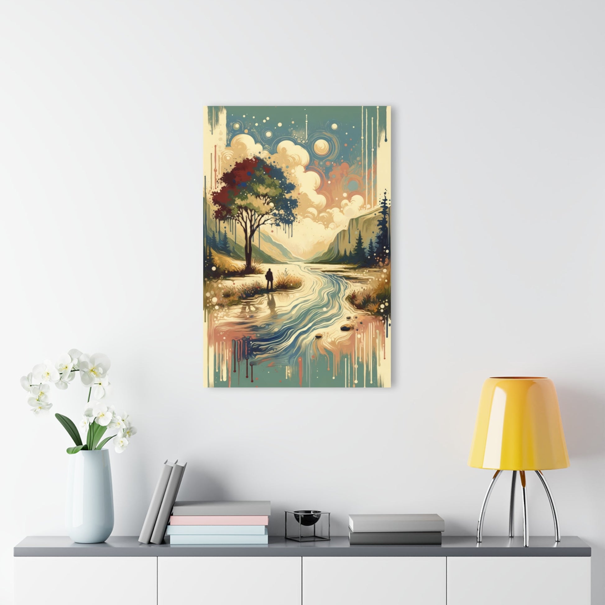 Serene Stream Sojourn Acrylic Prints (French Cleat Hanging) - ATUH.ART