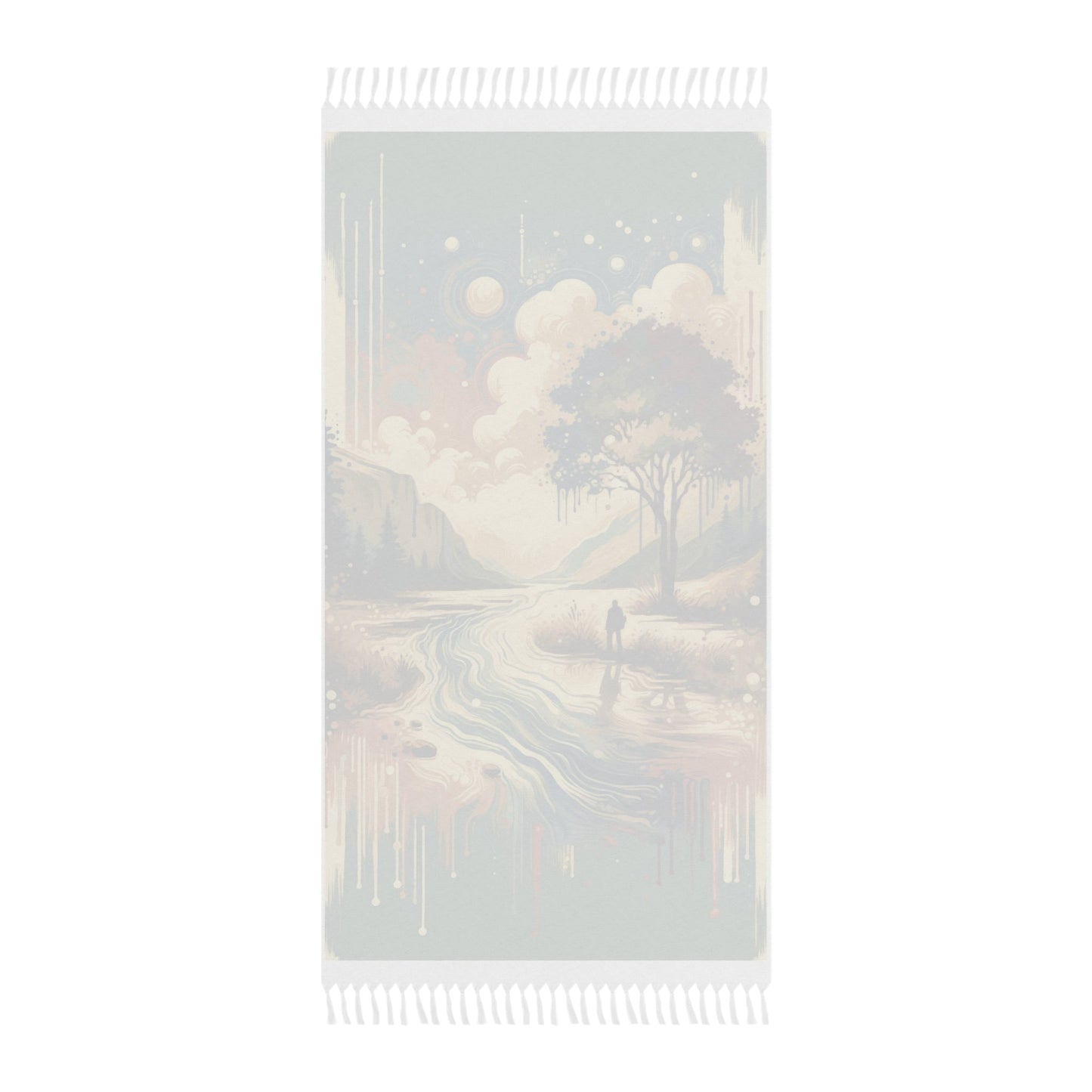 Serene Stream Sojourn Boho Beach Cloth - ATUH.ART