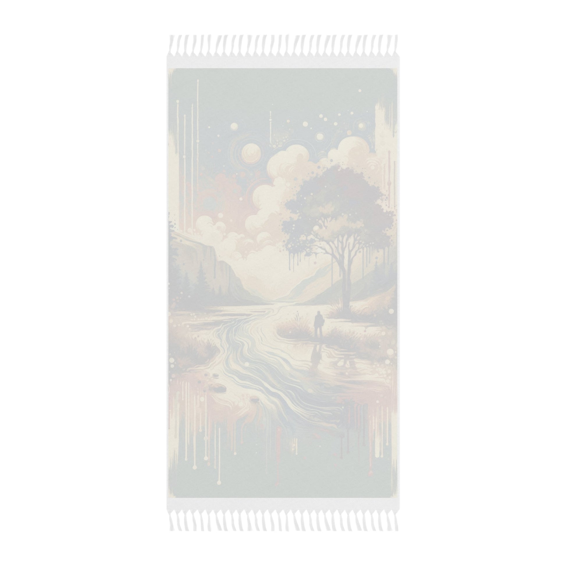 Serene Stream Sojourn Boho Beach Cloth - ATUH.ART