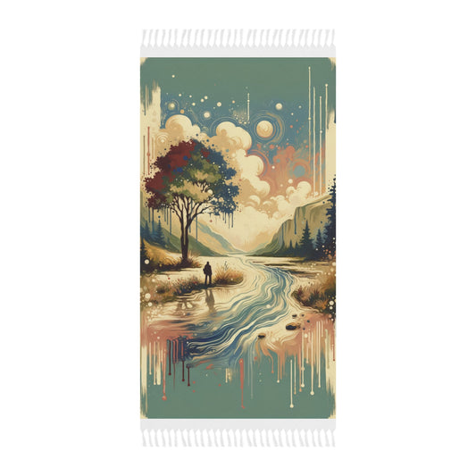 Serene Stream Sojourn Boho Beach Cloth - ATUH.ART