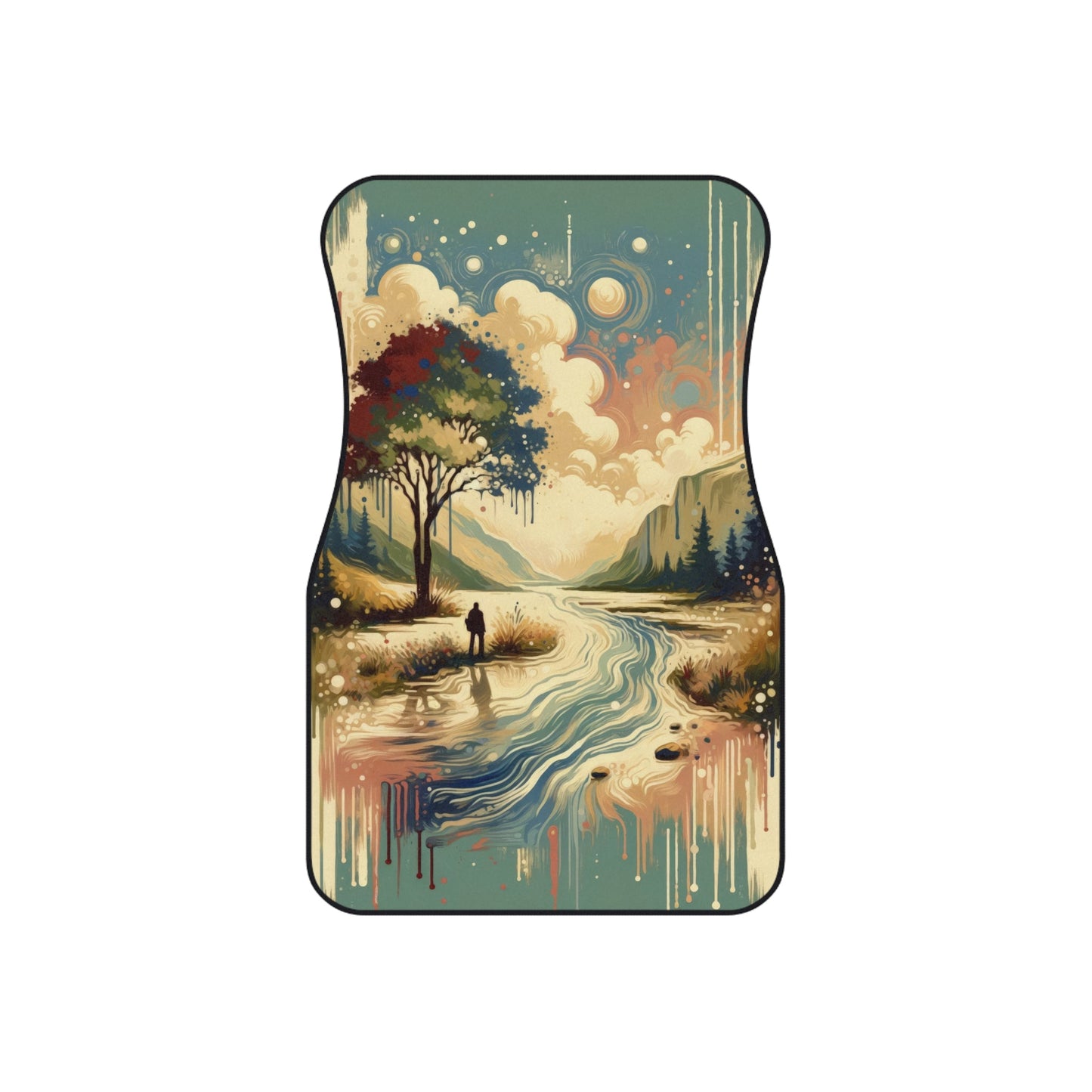 Serene Stream Sojourn Car Mats (2x Front) - ATUH.ART