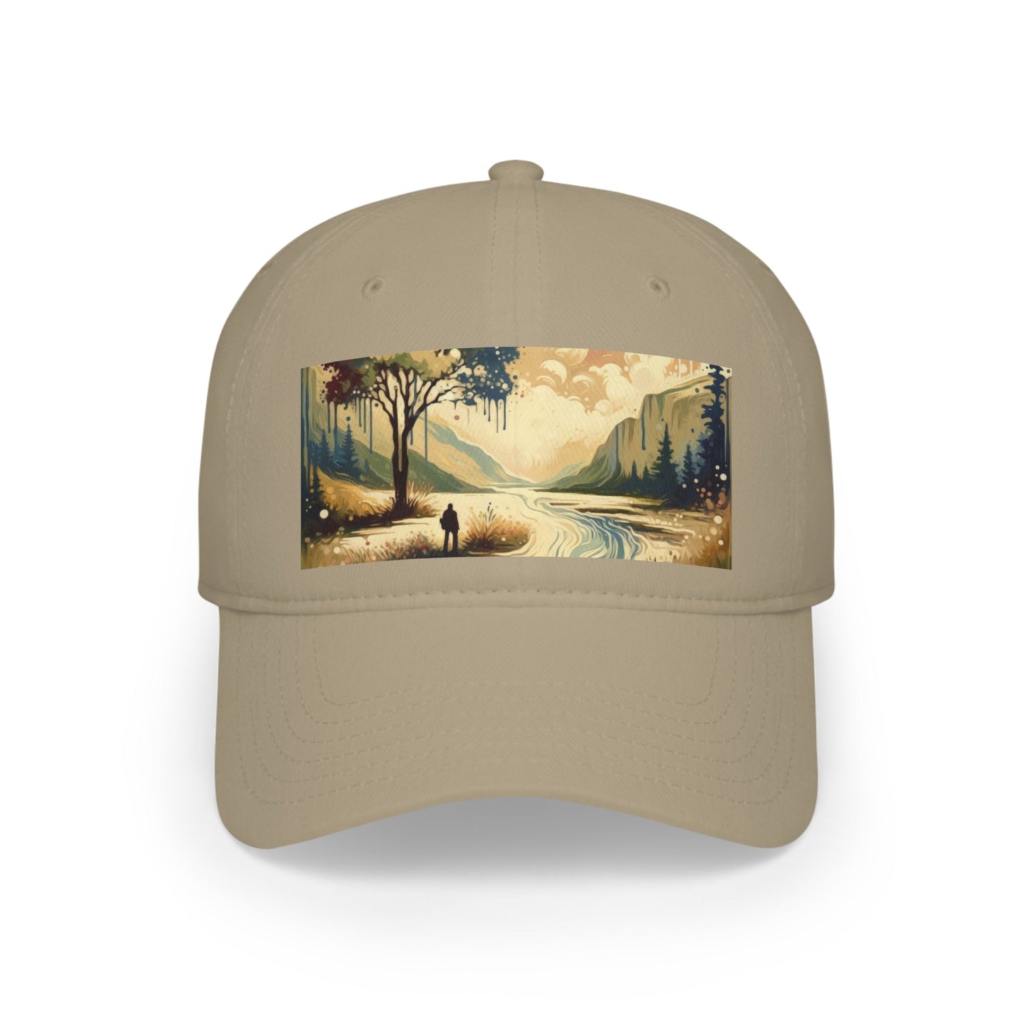 Serene Stream Sojourn Low Profile Baseball Cap - ATUH.ART