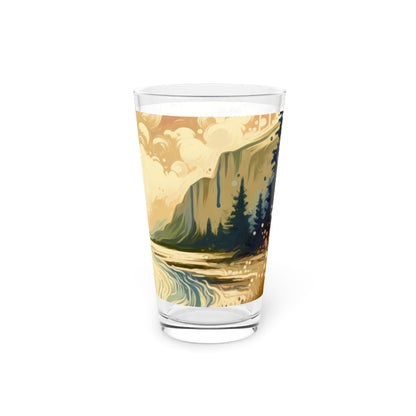 Serene Stream Sojourn Pint Glass, 16oz - ATUH.ART