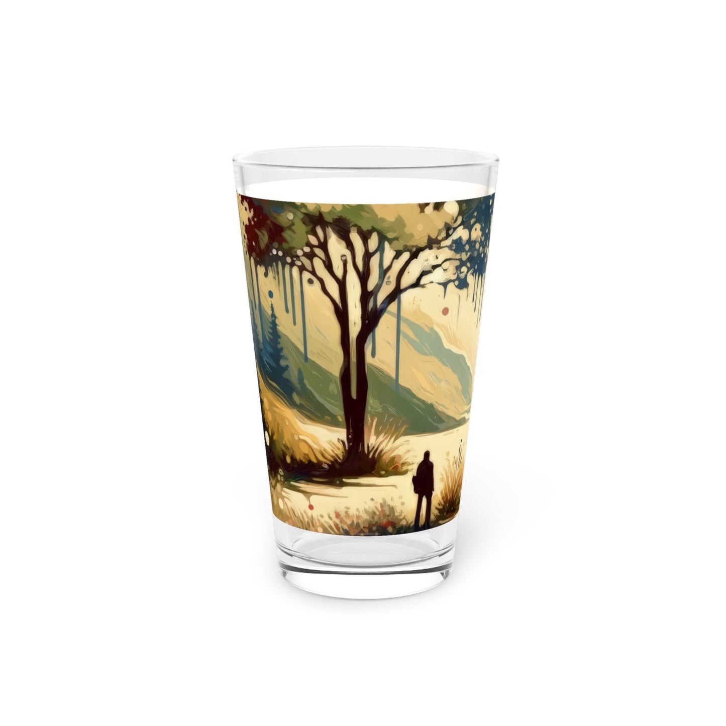 Serene Stream Sojourn Pint Glass, 16oz - ATUH.ART