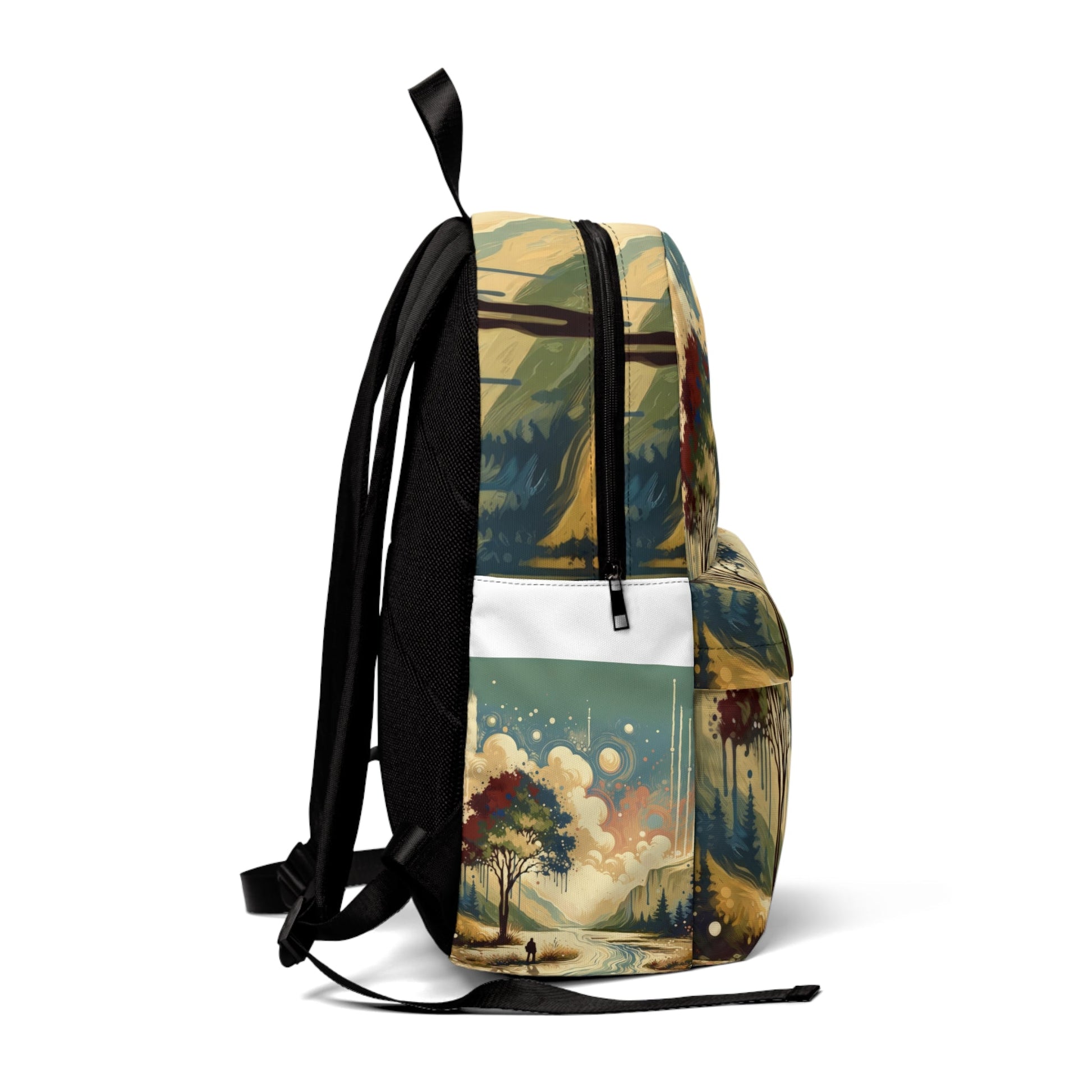 Serene Stream Sojourn Unisex Classic Backpack - ATUH.ART