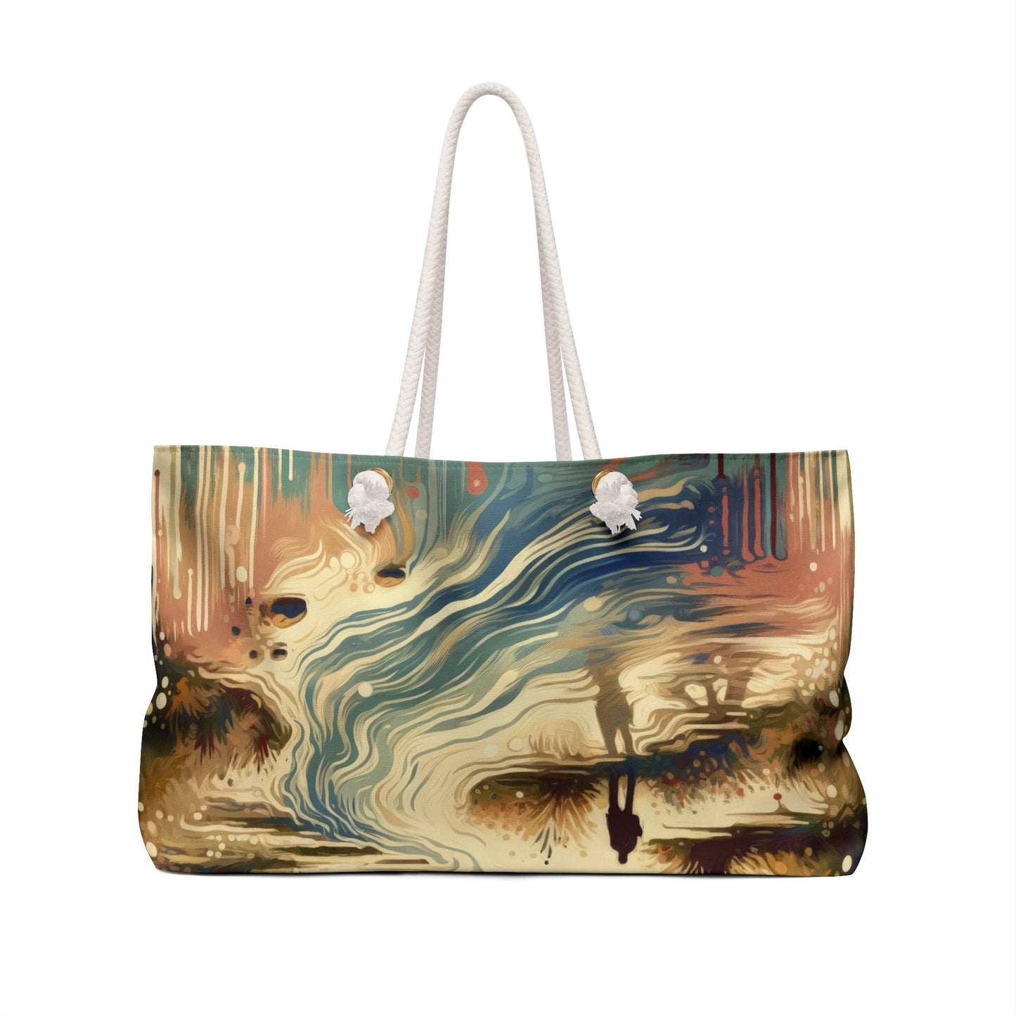 Serene Stream Sojourn Weekender Bag - ATUH.ART