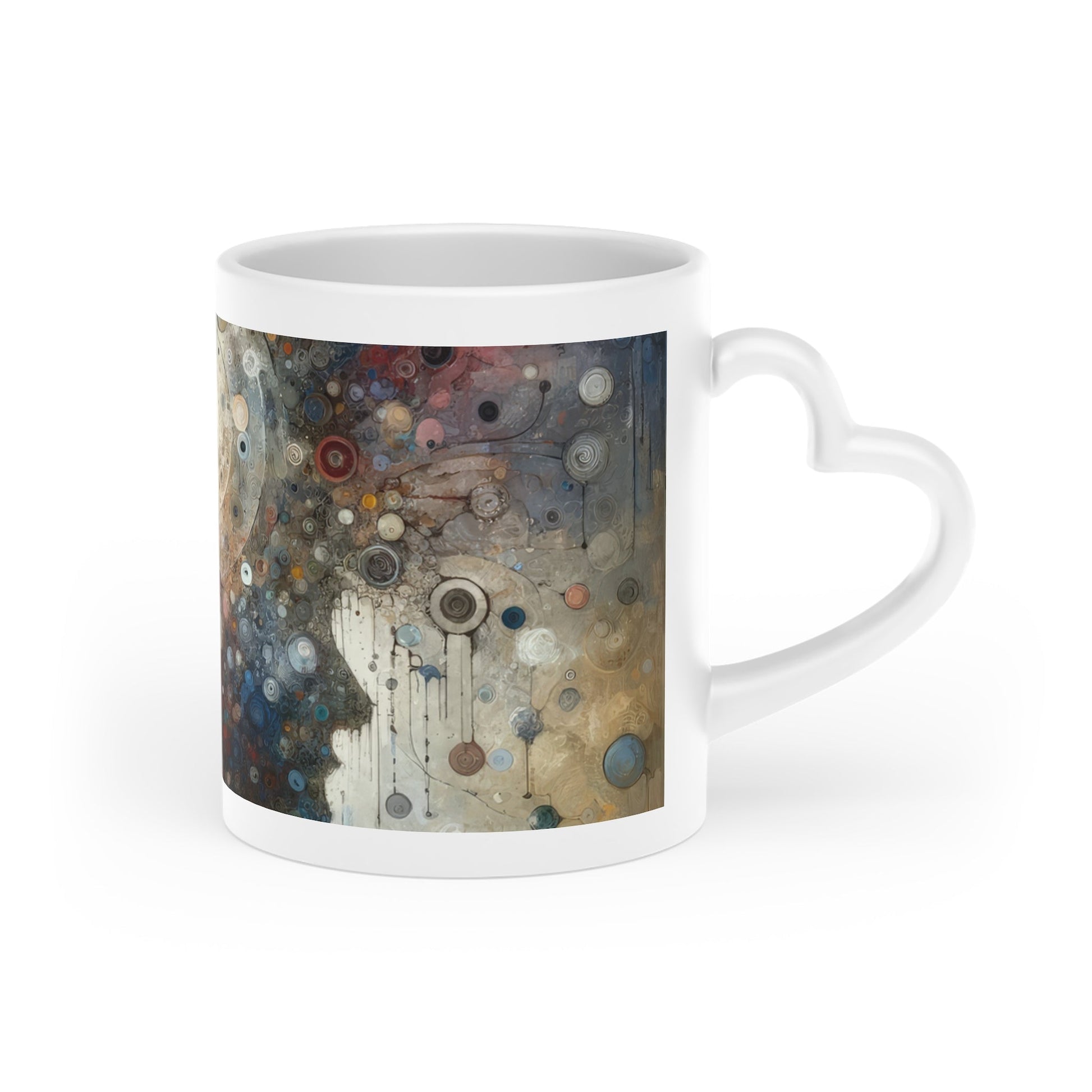 Shared Existence Solace Heart-Shaped Mug - ATUH.ART