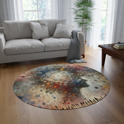 Shared Existence Solace Round Rug - ATUH.ART