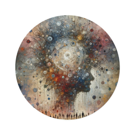 Shared Existence Solace Round Rug - ATUH.ART