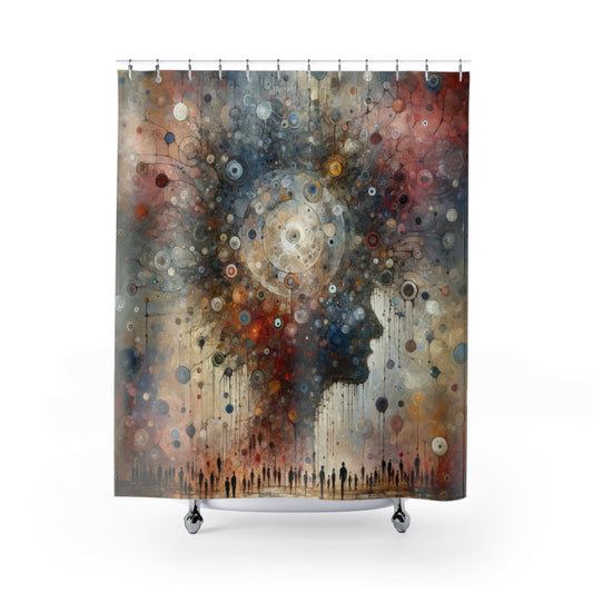 Shared Existence Solace Shower Curtains - ATUH.ART