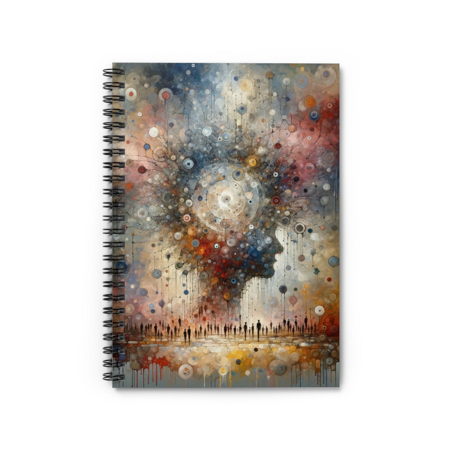 Shared Existence Solace Spiral Notebook - Ruled Line - ATUH.ART