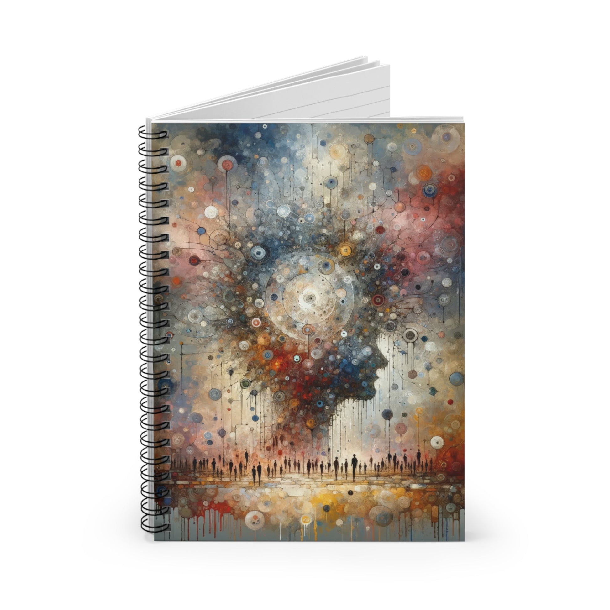 Shared Existence Solace Spiral Notebook - Ruled Line - ATUH.ART