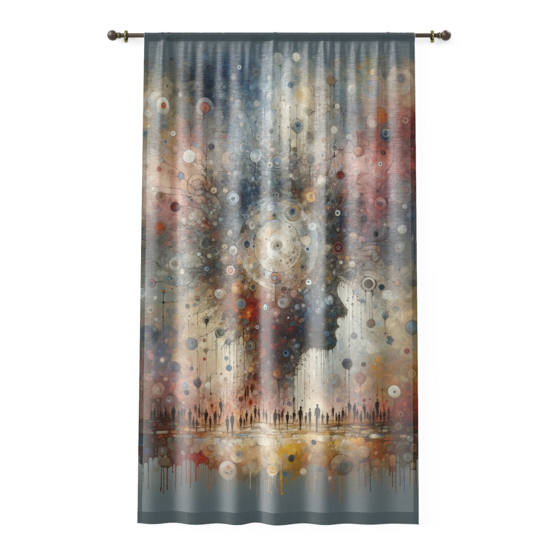 Shared Existence Solace Window Curtain - ATUH.ART