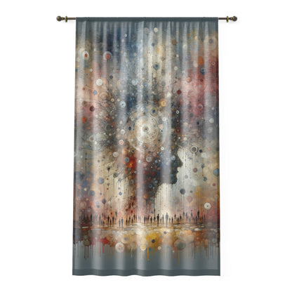 Shared Existence Solace Window Curtain - ATUH.ART