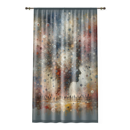 Shared Existence Solace Window Curtain - ATUH.ART
