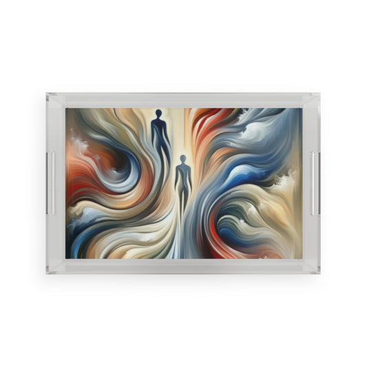 Silent Journey Recognition Acrylic Serving Tray - ATUH.ART