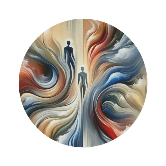 Silent Journey Recognition Round Rug - ATUH.ART
