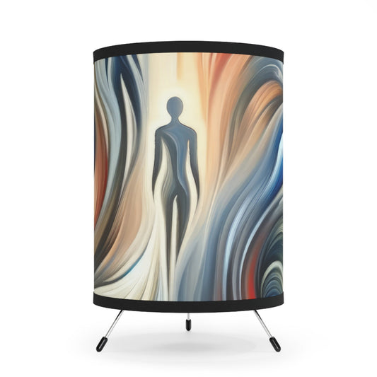Silent Journey Recognition Tripod Lamp with High-Res Printed Shade, US\CA plug - ATUH.ART