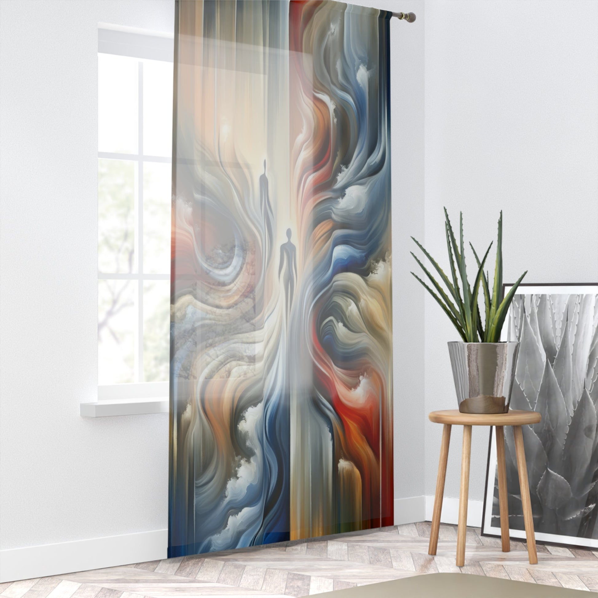 Silent Journey Recognition Window Curtain - ATUH.ART