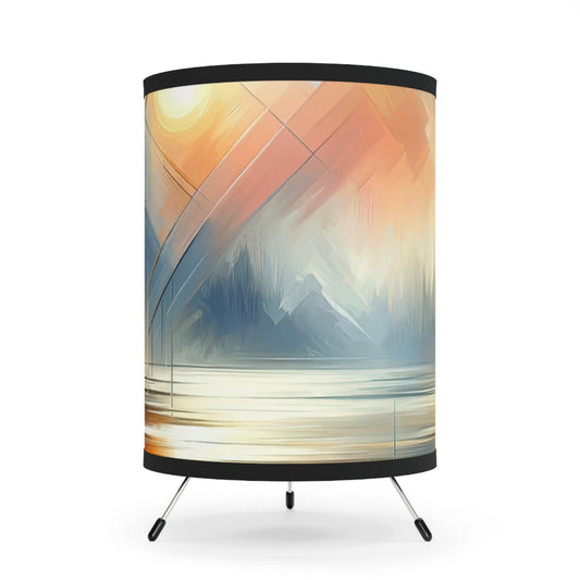 Simplicity Symphony Harmony Tripod Lamp with High-Res Printed Shade, US\CA plug - ATUH.ART