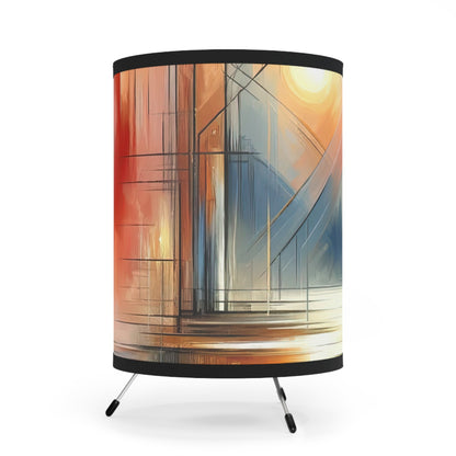Simplicity Symphony Harmony Tripod Lamp with High-Res Printed Shade, US\CA plug - ATUH.ART
