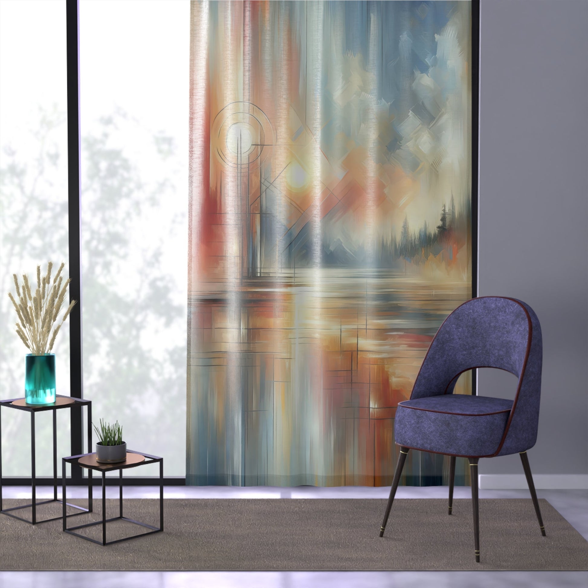 Simplicity Symphony Harmony Window Curtain - ATUH.ART