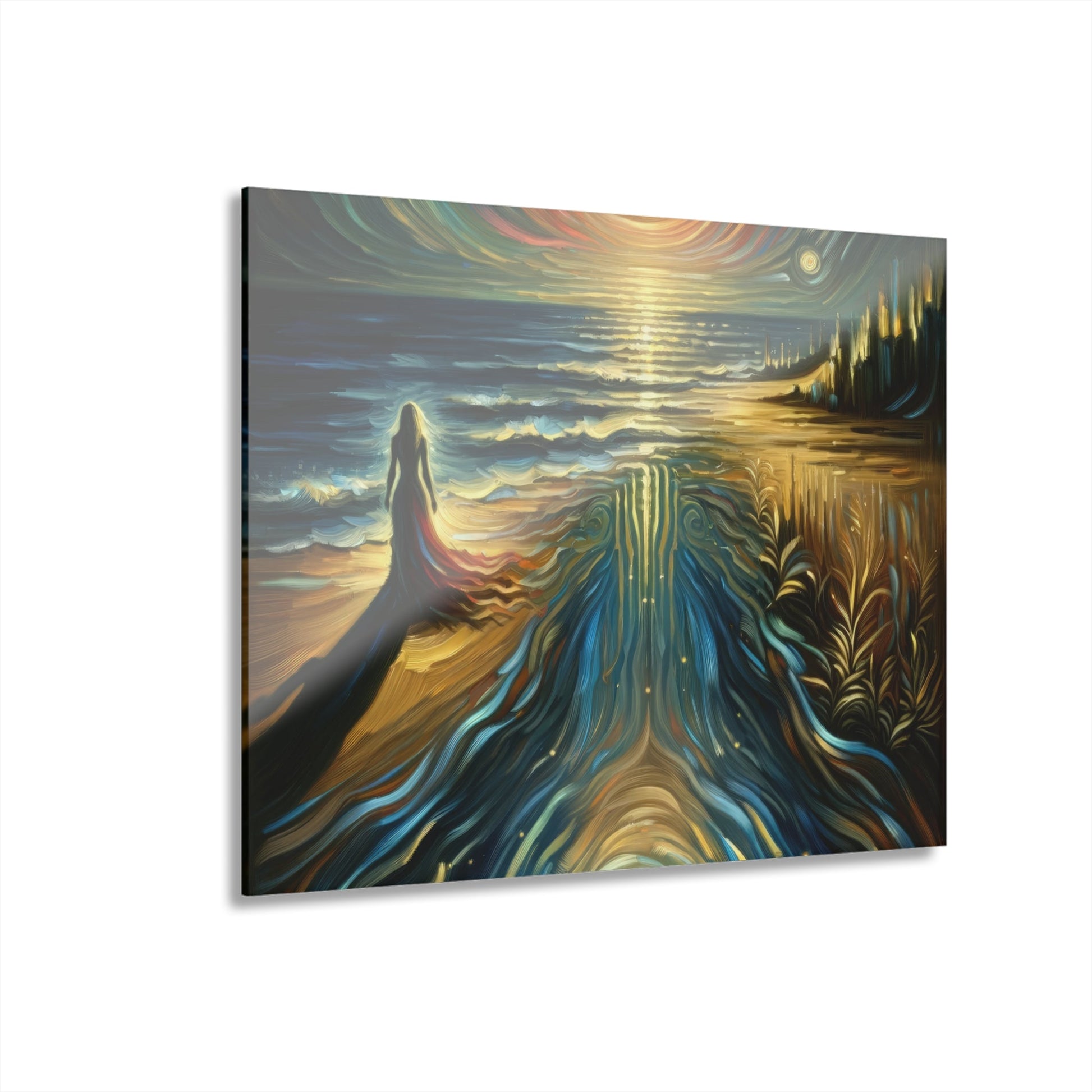 Solitary Evening Departure Acrylic Prints (French Cleat Hanging) - ATUH.ART