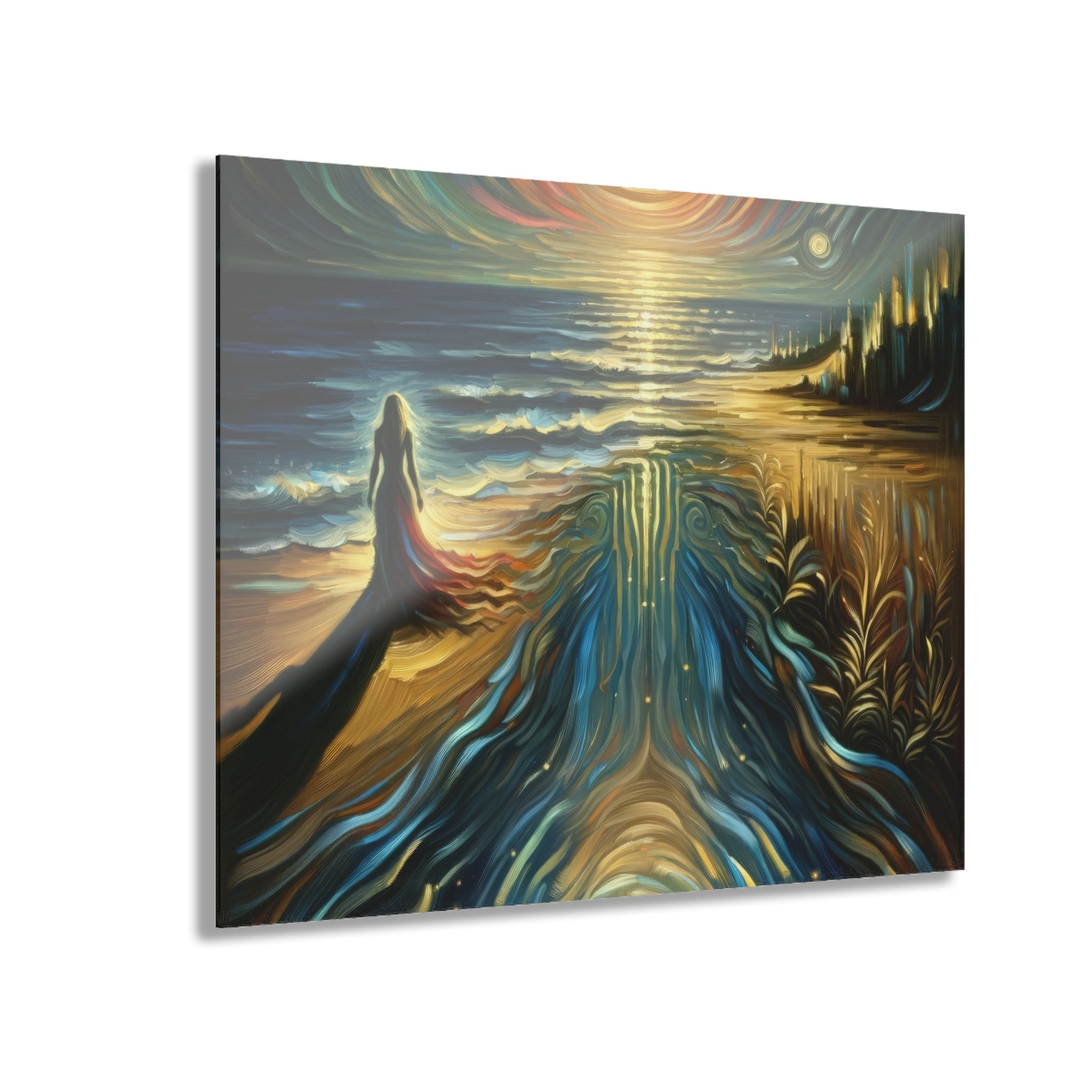 Solitary Evening Departure Acrylic Prints (French Cleat Hanging) - ATUH.ART