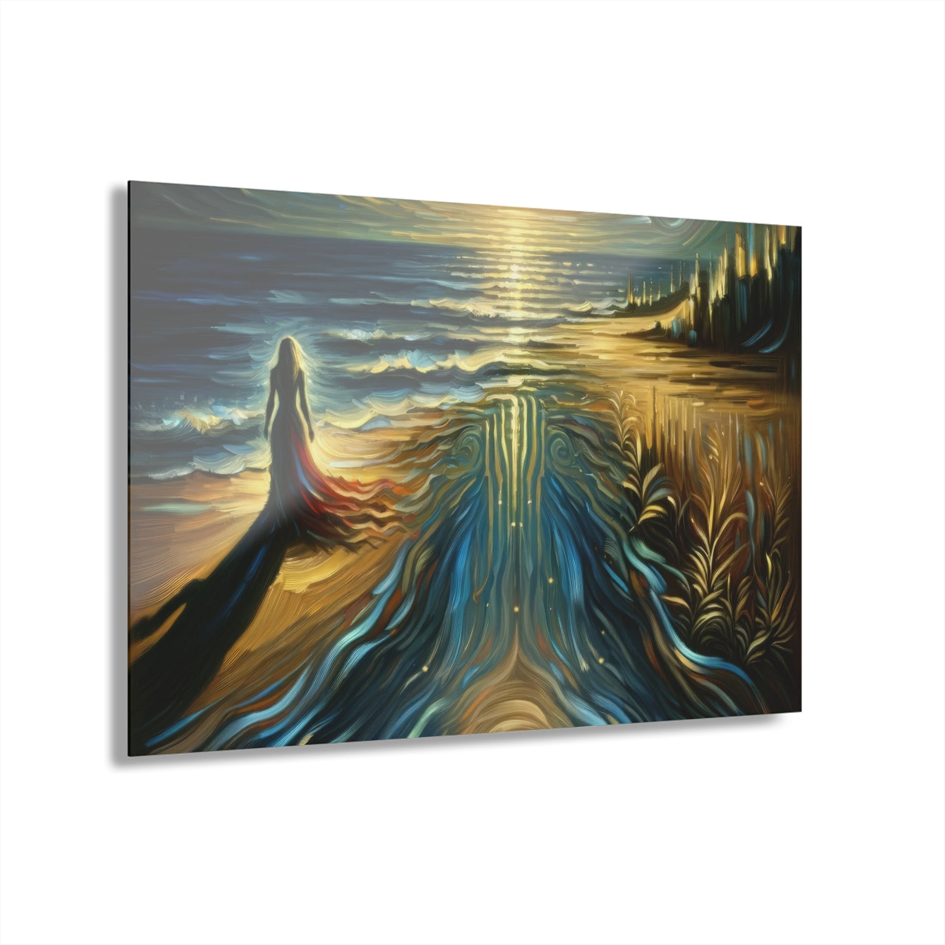 Solitary Evening Departure Acrylic Prints (French Cleat Hanging) - ATUH.ART